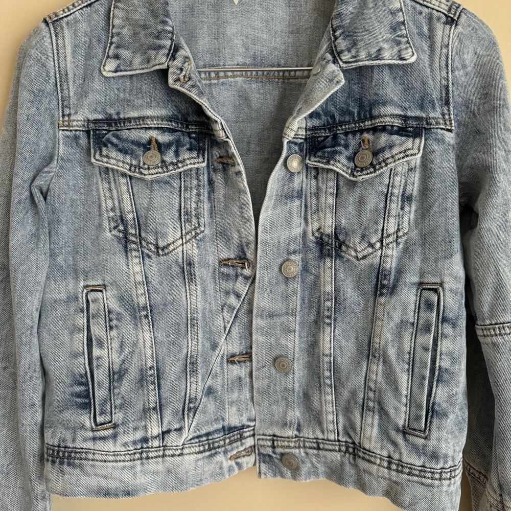 Free People Rumors Light Wash Denim Jacket XS - Picture 4 of 8